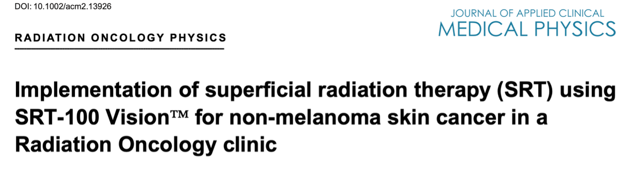 使用 SRT-100 VisionTM 对非黑色素瘤皮肤癌实施浅表放射治疗 (SRT)